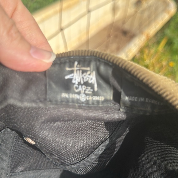 Vintage Stussy Y2K Tan Skate Corduroy 5 Panel Cap one Size - Picture 12 of 12